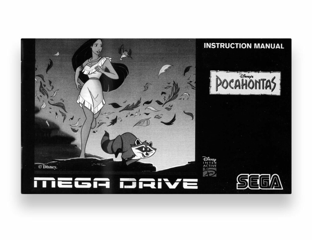 Pocahontas - couverture notice - Mega Drive